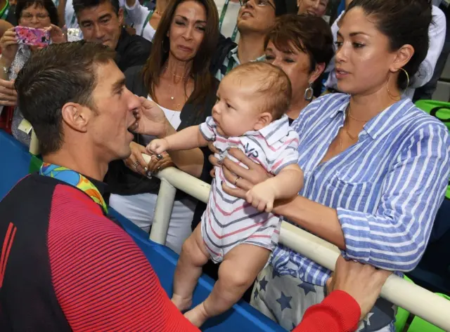 Phelps and family