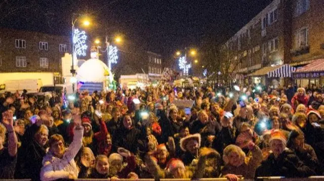 Wednesfield Christmas lights switch on