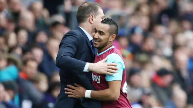 Slaven Bilic and Dimitri Payet