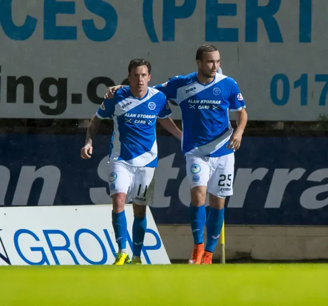 St Johnstone celebrate