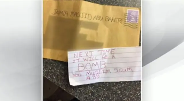 Bomb threat note