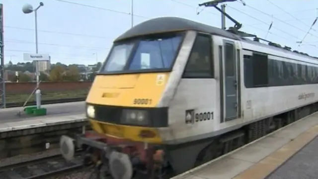 Abellio Greater Anglia train at Norwich