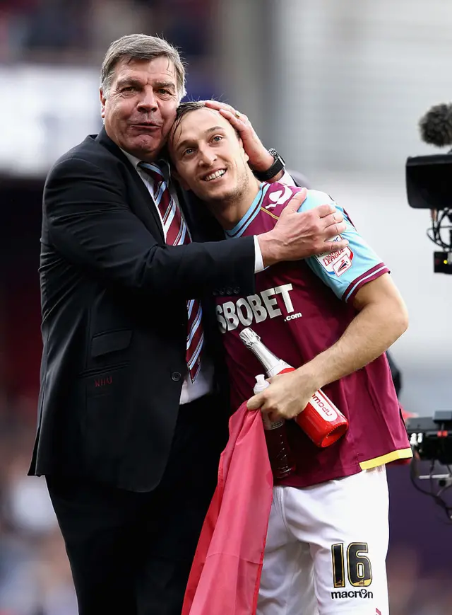 Sam Allardyce and Mark Noble