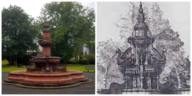 Fountain in Hanley Park