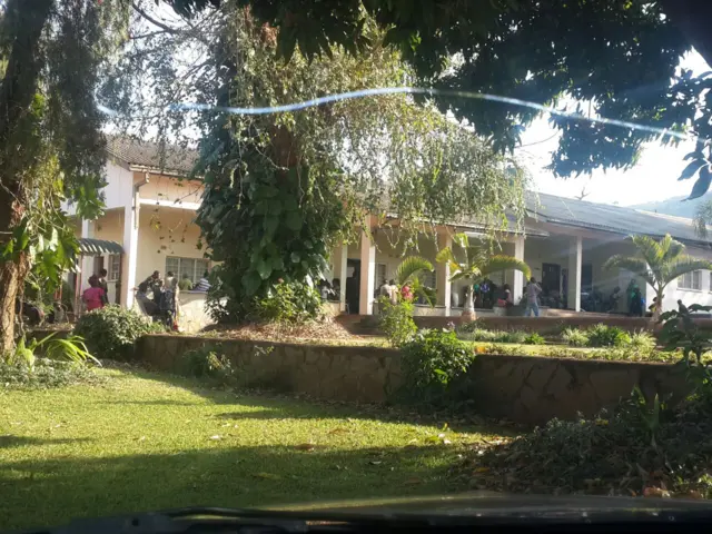 People at a polling station