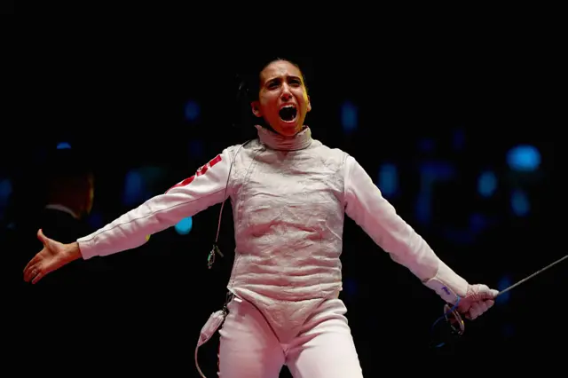 Tunisia's Ines Boubakri won bronze