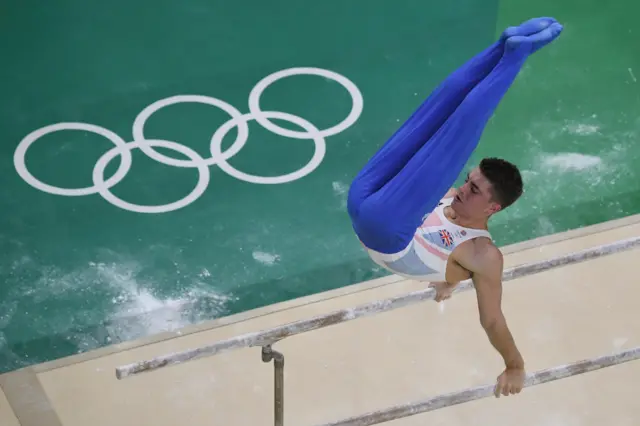 Max Whitlock on parallel bars