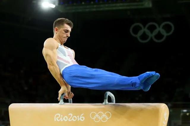 Max Whitlock on pommel