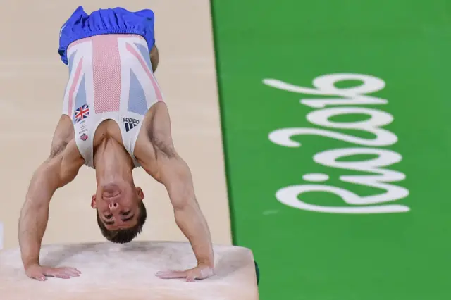 Max Whitlock on vault