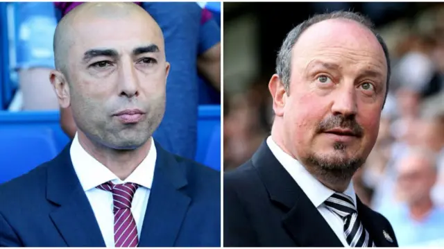 Roberto di Matteo (left) & Rafa Benitez