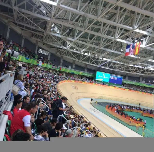 Velodrome fans