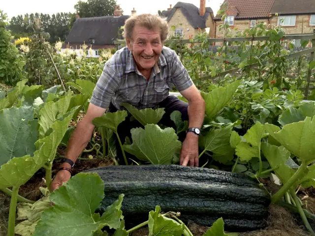 Jet Jeffries with his marrow