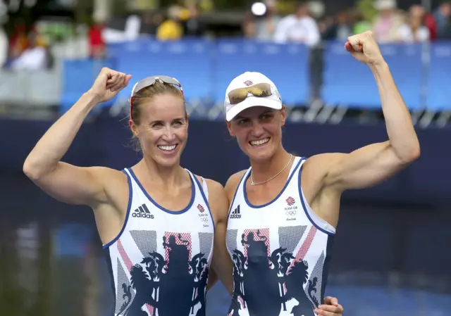 Helen Glover and heather Stanning