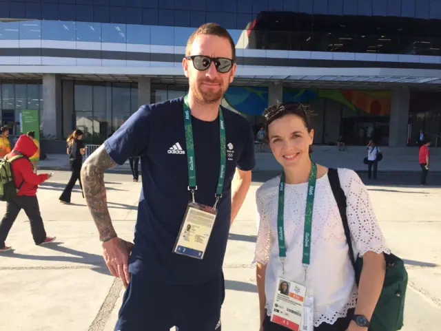 Bradley Wiggins and Victoria Pendleton