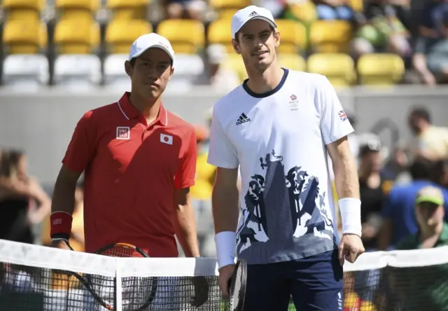 Andy Murray and Kei Nishikori