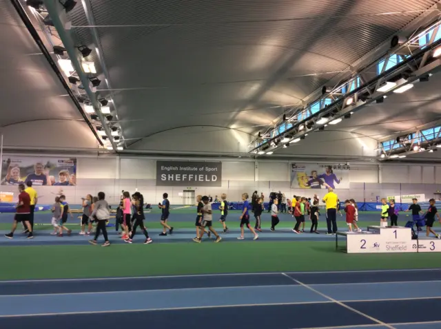 kids at the English Institute of Sport