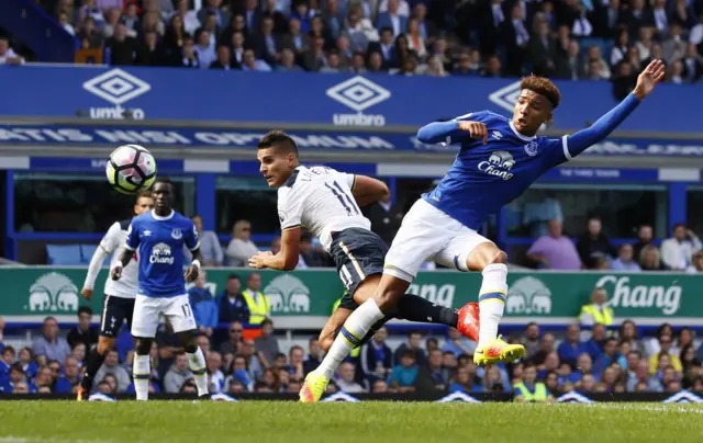 Erik Lamela scores