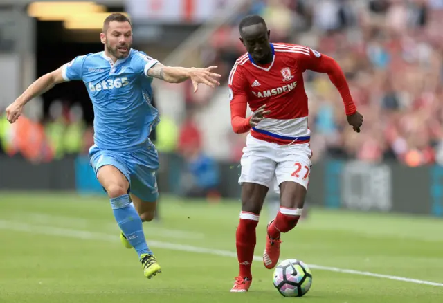 Albert Adomah of Middlesbrough