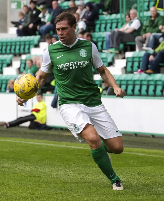 Hibernian striker Grant Holt