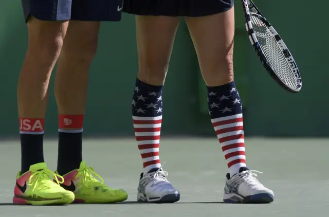 Mattek-Sands' socks