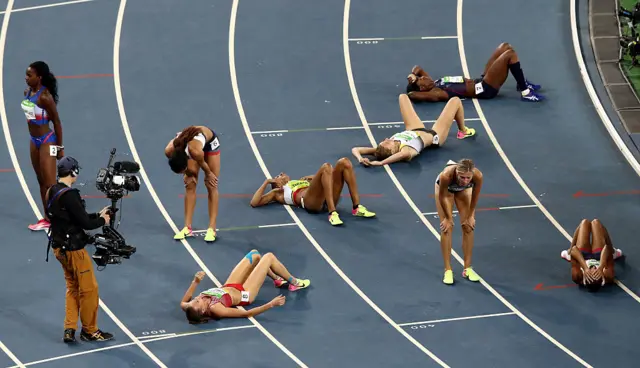 End of the Heptathlon 800m