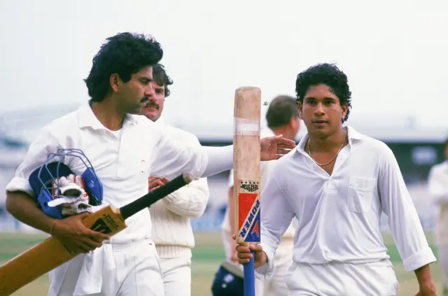 Manoj Prabhakar and Sachin Tendulkar