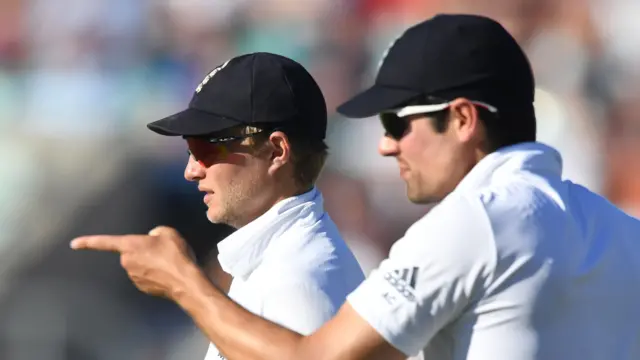 Joe Root and Alastair Cook