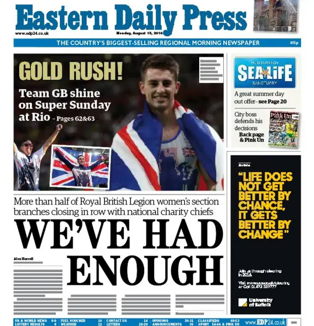 Front page of the EDP