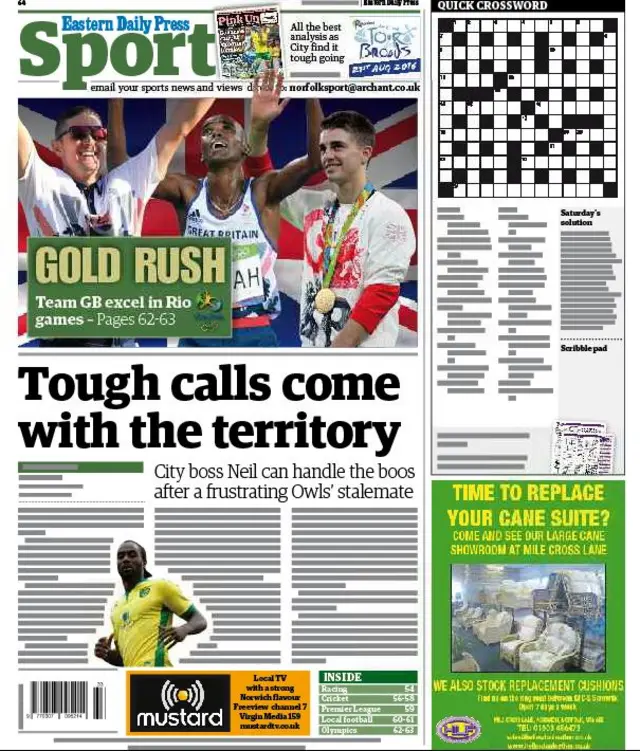 Back page of the EDP