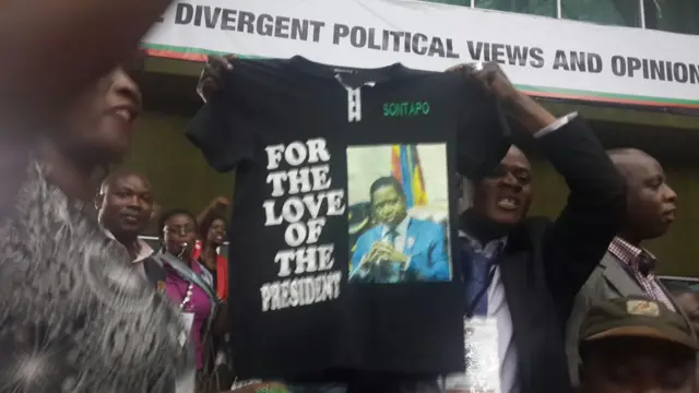 Zambia elections: Lungu supporters celebrate