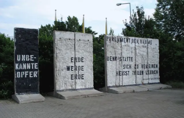 Sections of the Berlin Wall