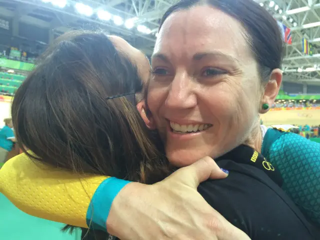 Victoria Pendleton and Anna Meares