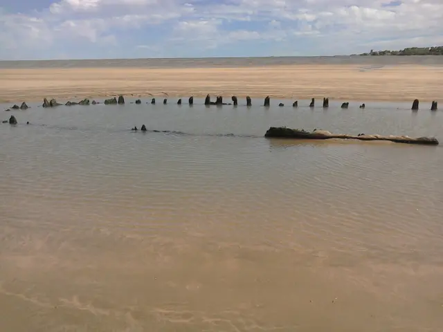 Shipwreck at Westward Ho!