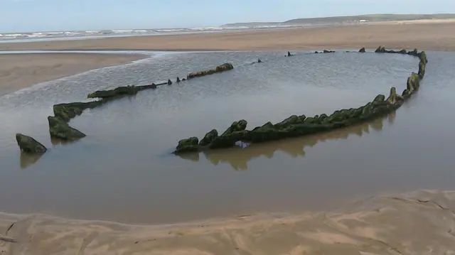 Shipwreck at Westward Ho!