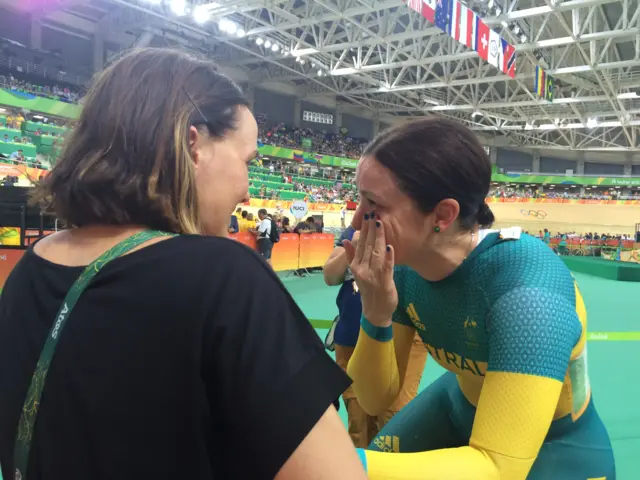 Victoria Pendleton and Anna Meares