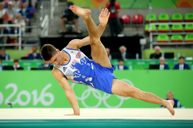 Max Whitlock on floor