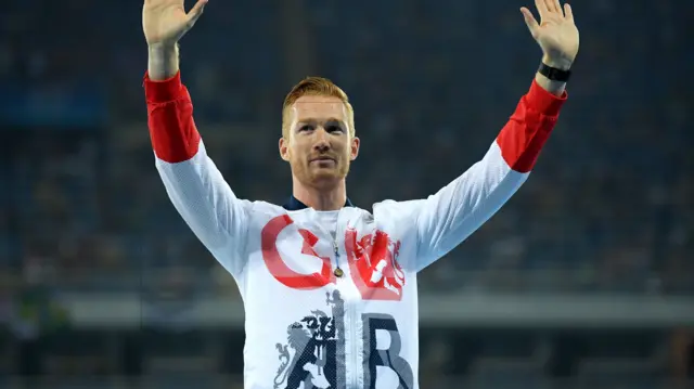 Greg Rutherford after long jump final