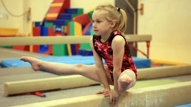 Young gymnast