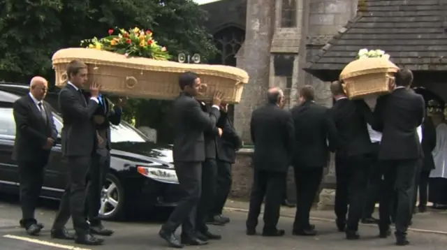 Claire and Charlotte Hart funeral