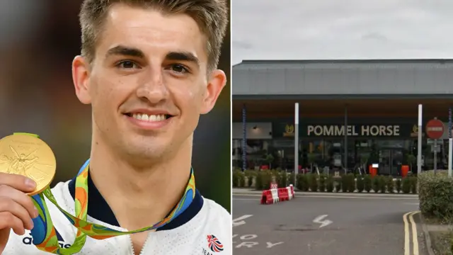 Max Whitlock with gold medal/Pommel Horse pub in Hemel