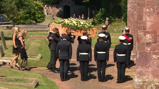 Duncan Potts' funeral