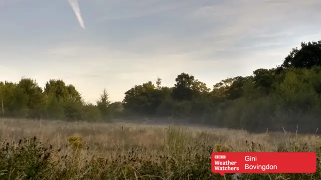 Early morning fog in Bovingdon