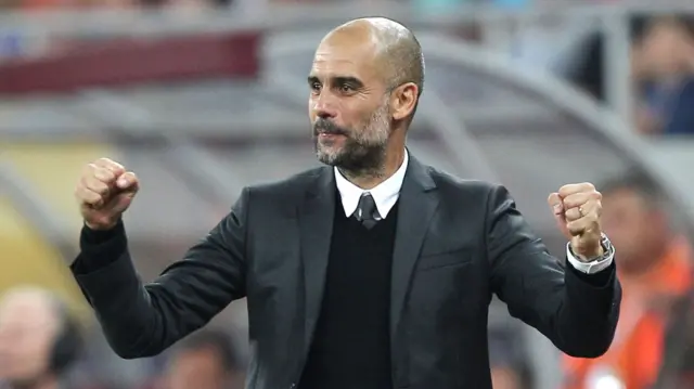 Guardiola celebrates