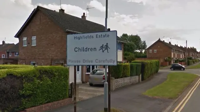 Highfields Estate sign