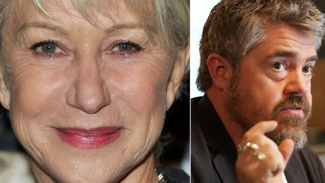 Helen Mirren and Phill Jupitus