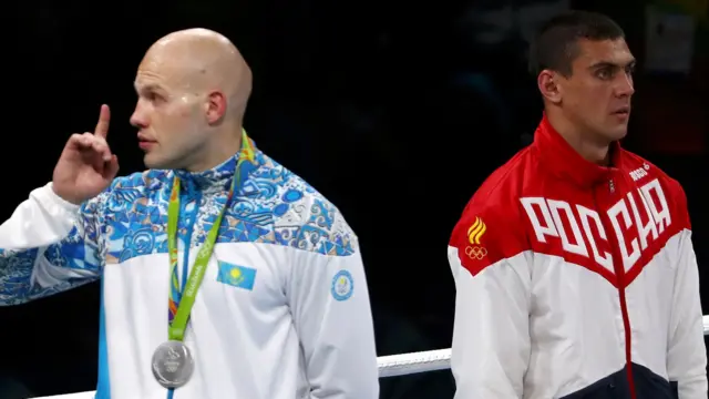 Evgeny Tishchenko, right, was disappointed to be booed