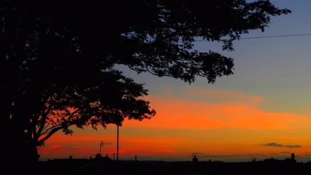 Sunset in Stoke-on-Trent