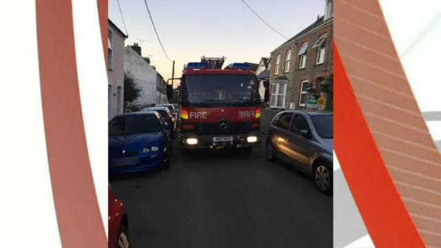 Blocked road. Pic:Wadebridge Fire Station