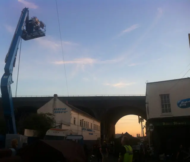 Warner Brothers crew in Digbeth filming for the new film Ready Player One