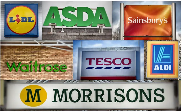 Supermarket logos